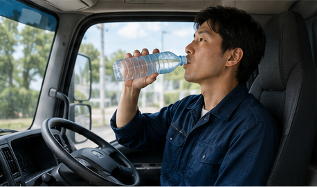 適度な水分補給で熱中症・脱水症状・眠気運転を防ぎましょう